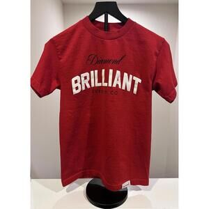 Diamond Supply Co Brilliant Red Short Sleeve Tshirt Size Small